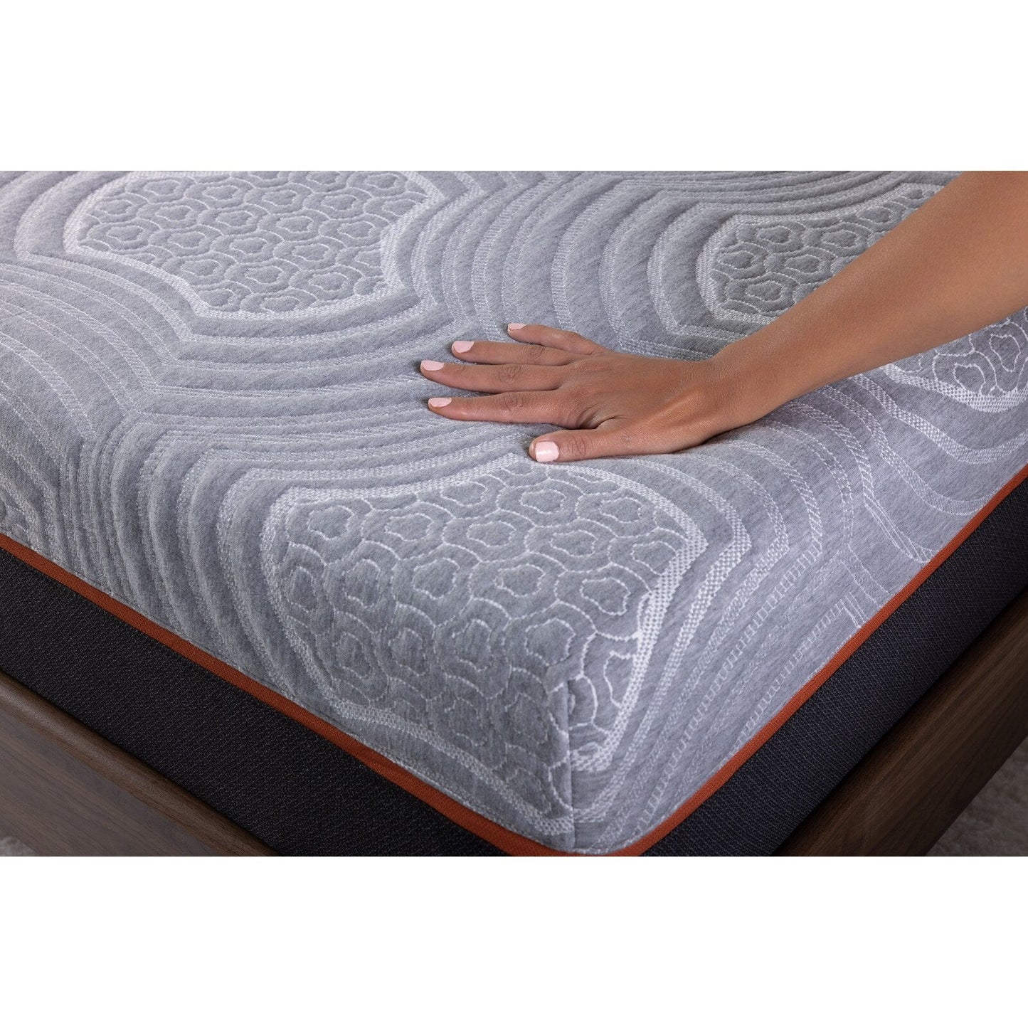 Materasso matrimoniale da 10 pollici in memory foam grigio carbone con infusione di gel