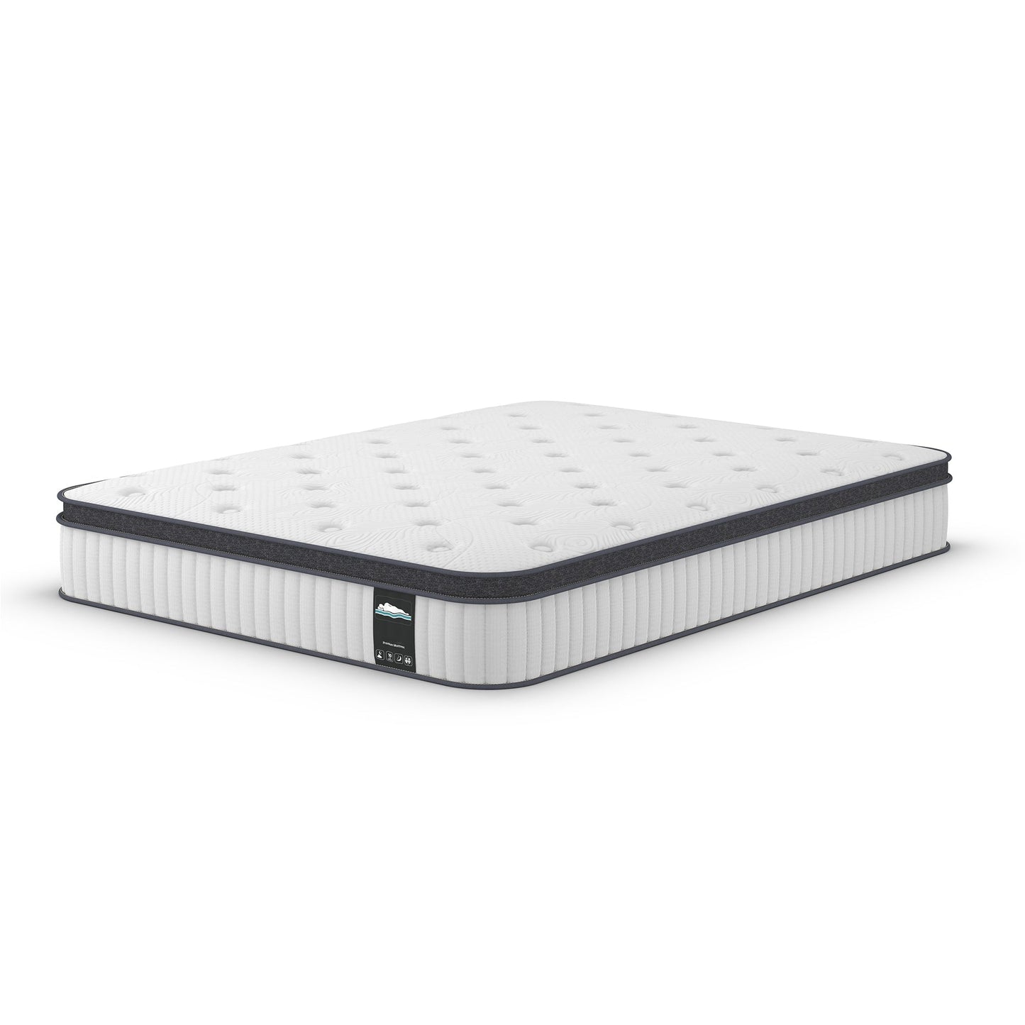 Materasso ibrido in memory foam e molle insacchettate da 10 pollici con top europeo, materasso in una scatola