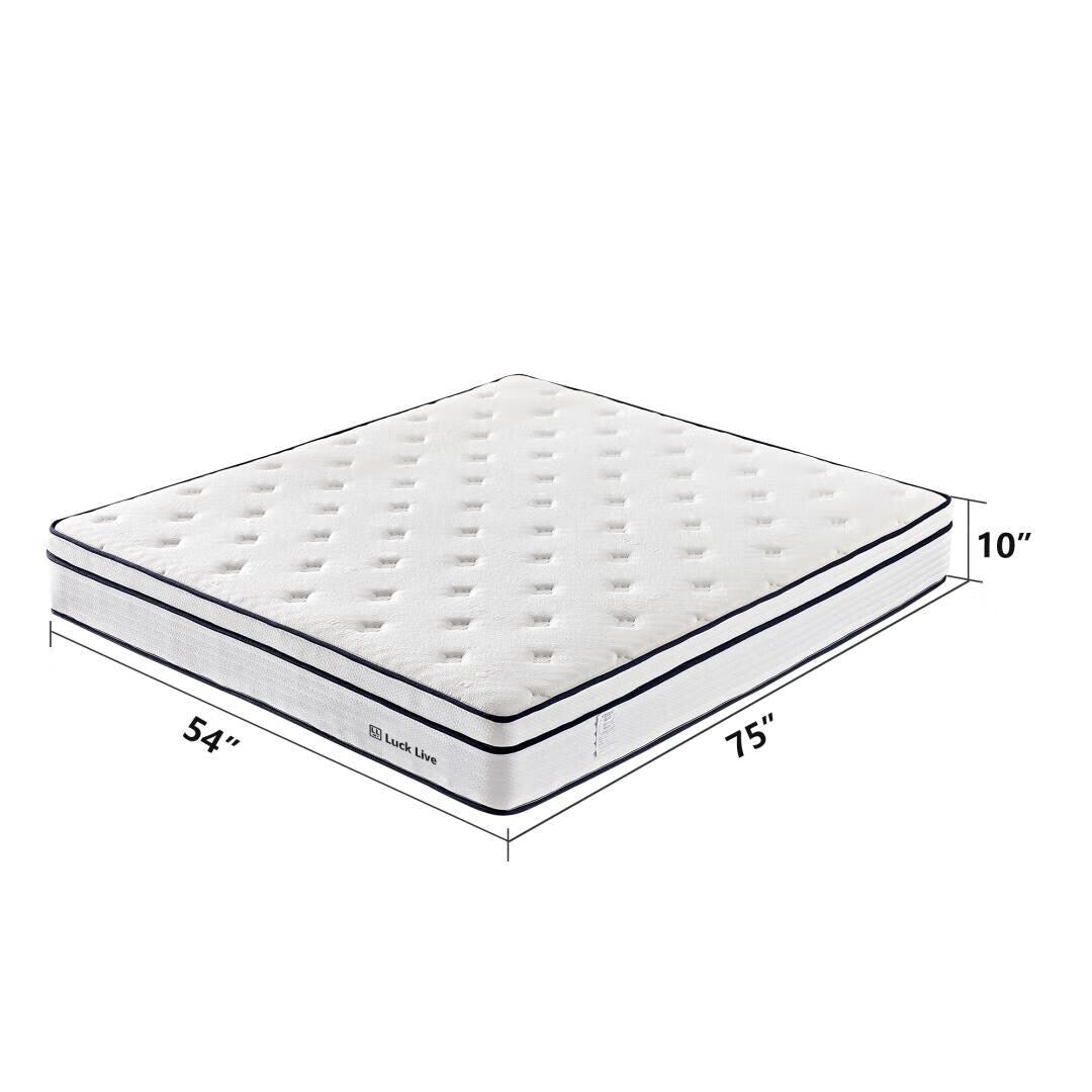 Materasso a molle insacchettate indipendenti in memory foam gel da 10 pollici in una scatola
