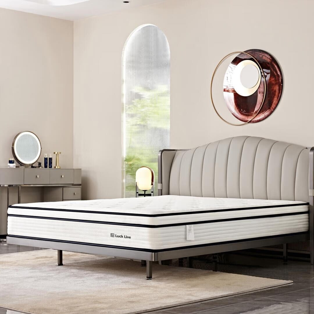 Materasso a molle insacchettate indipendenti in memory foam gel da 10 pollici in una scatola