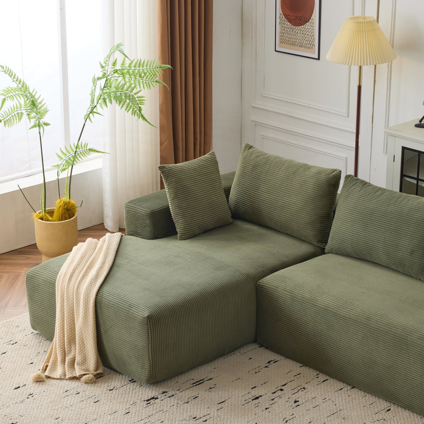 Divano modulare extra profondo 108X68 pollici