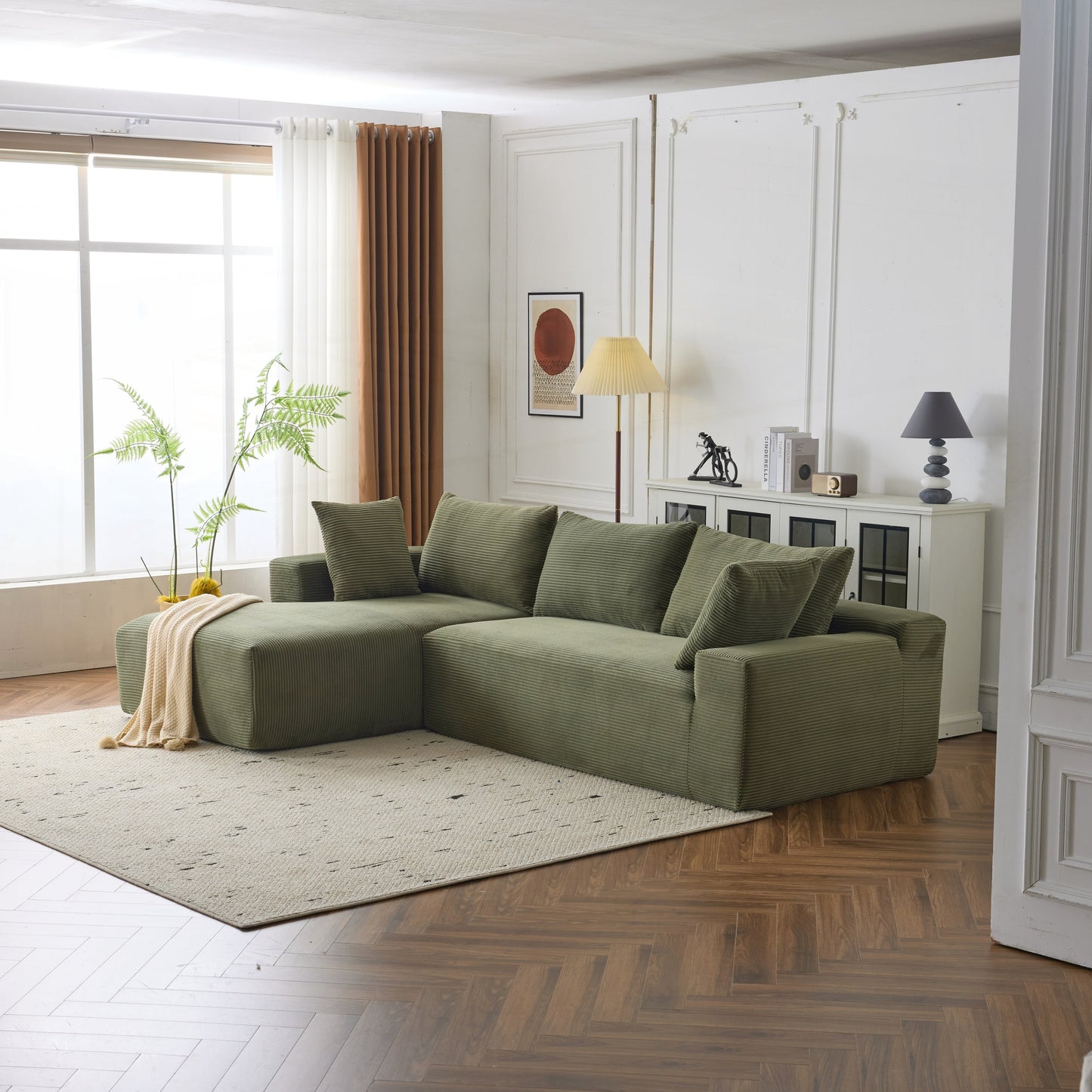 Divano modulare extra profondo 108X68 pollici