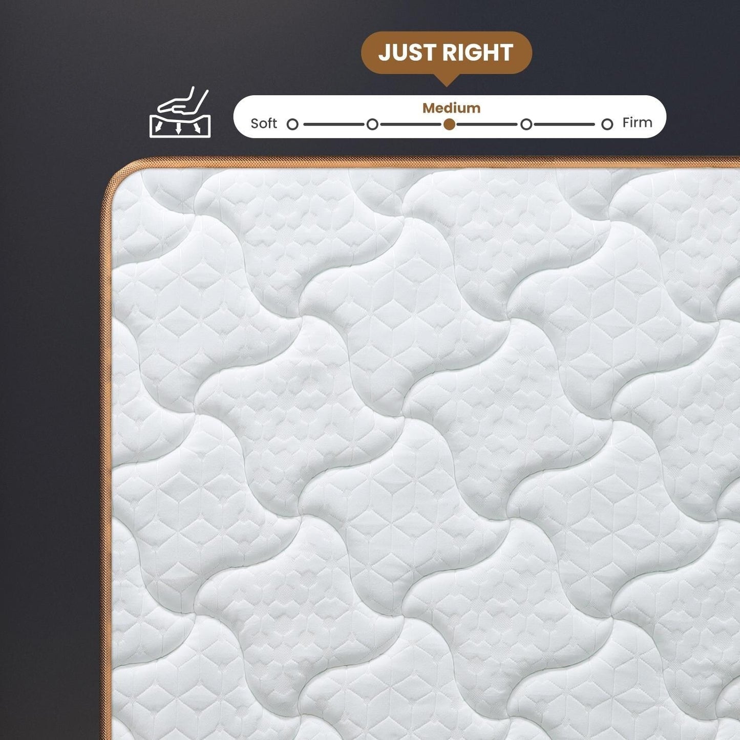10 materassi Full Plush con molle insacchettate e memory foam in gel, senza fibra di vetro, isolamento del movimento, supporto dei bordi, materasso in una scatola