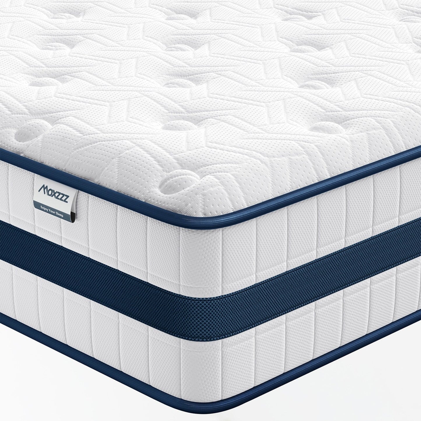 Materasso ibrido King da 12 pollici in scatola con memory foam rinfrescante, molle insacchettate, isolamento del movimento di lusso
