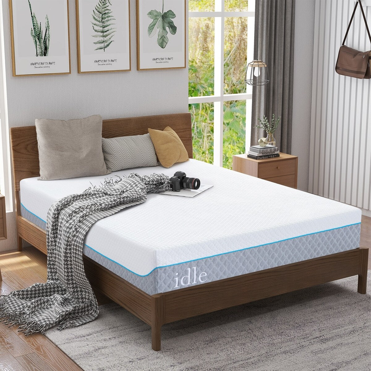 Materasso in memory foam gel da 12 pollici, materasso rinfrescante a media sensazione in una scatola, CertiPUR-US