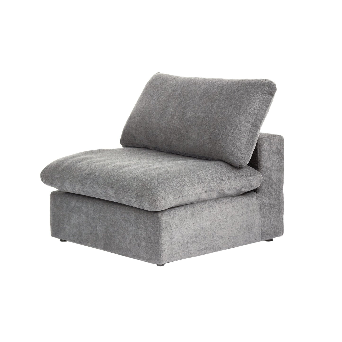 Divano componibile moderno a forma di L da 120 cm, divano modulare in lino con pouf contenitore