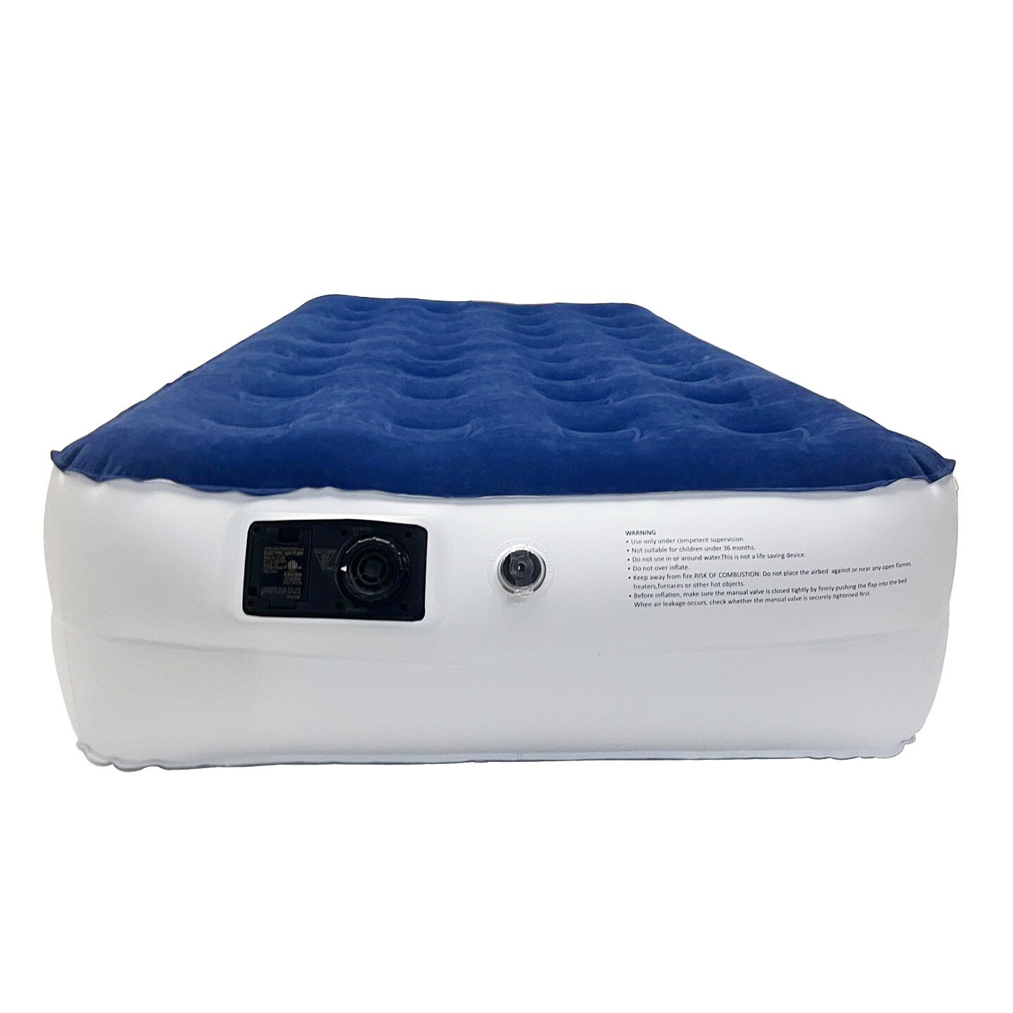 Materasso ad aria resistente da 14 pollici con tecnologia Comfort Coil e pompa ad alta capacità, ideale per campeggio, casa e viaggi portatili.