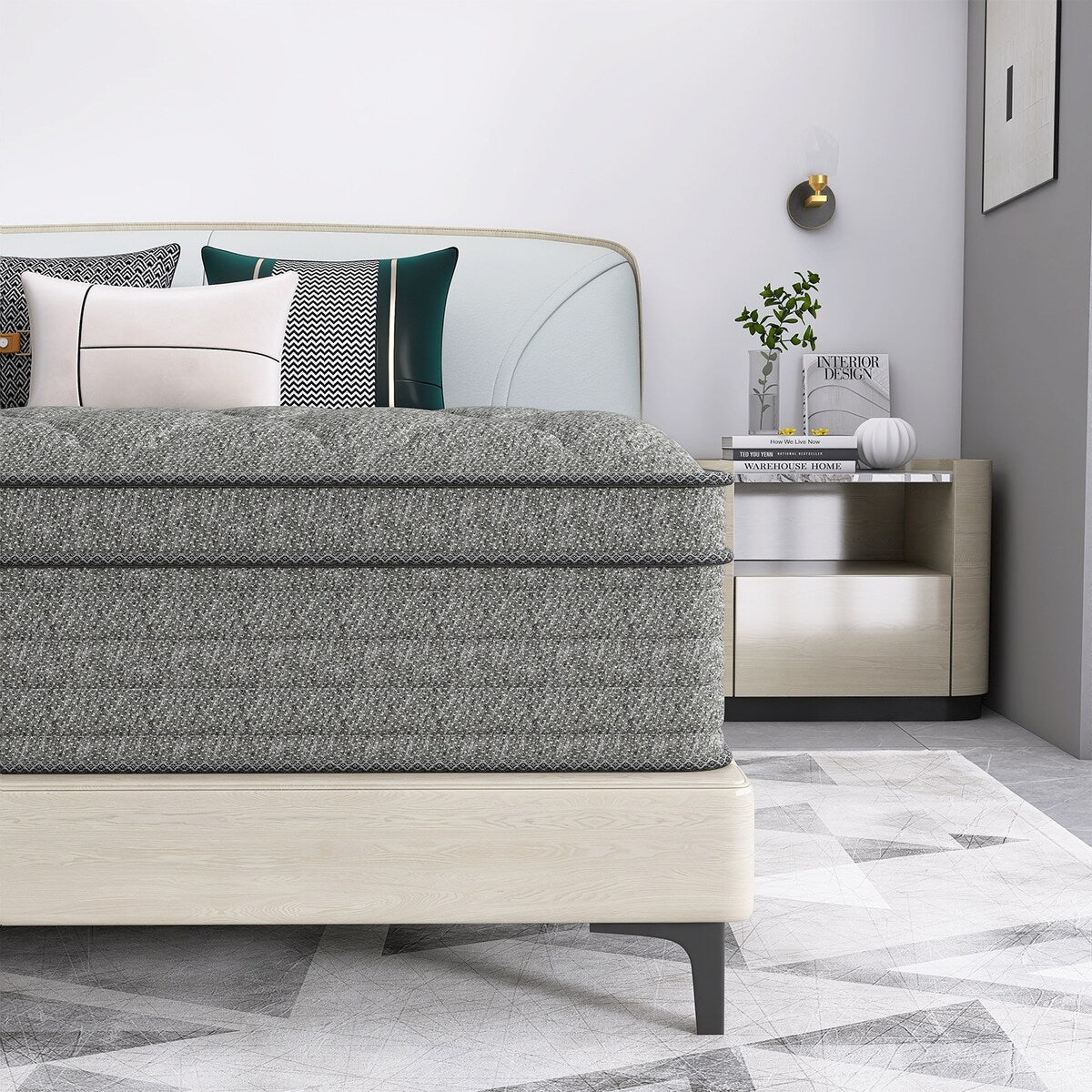Materasso ibrido da 14 pollici in una scatola con memory foam in gel