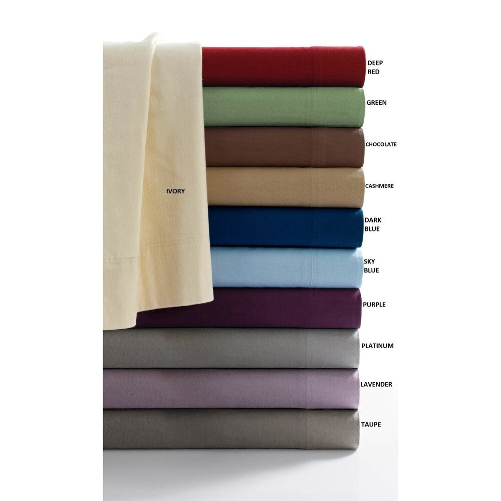 Set di lenzuola con tasche extra profonde in morbida flanella da 170 g/m²