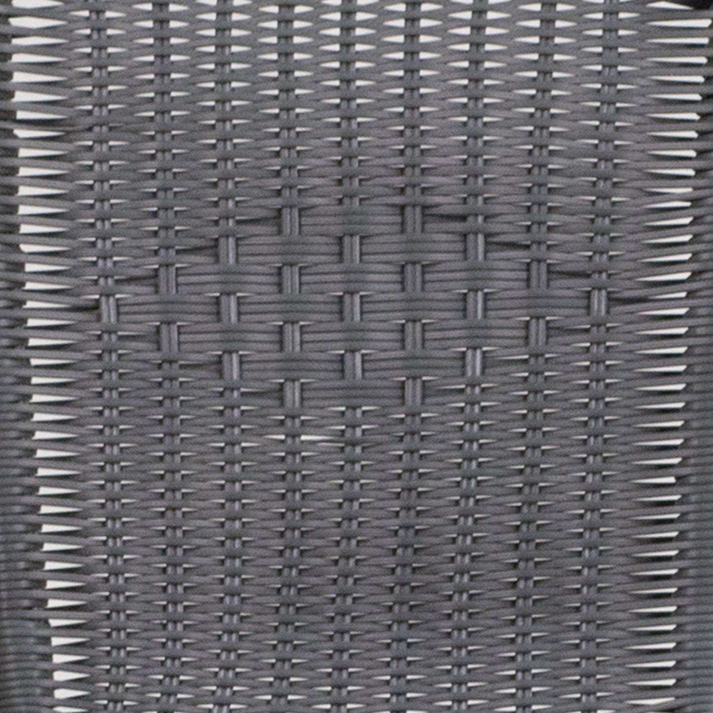 Set da pranzo da giardino in metallo/rattan da 3 pezzi con tavolo quadrato da 28 pollici - 28L x 28P x 28A