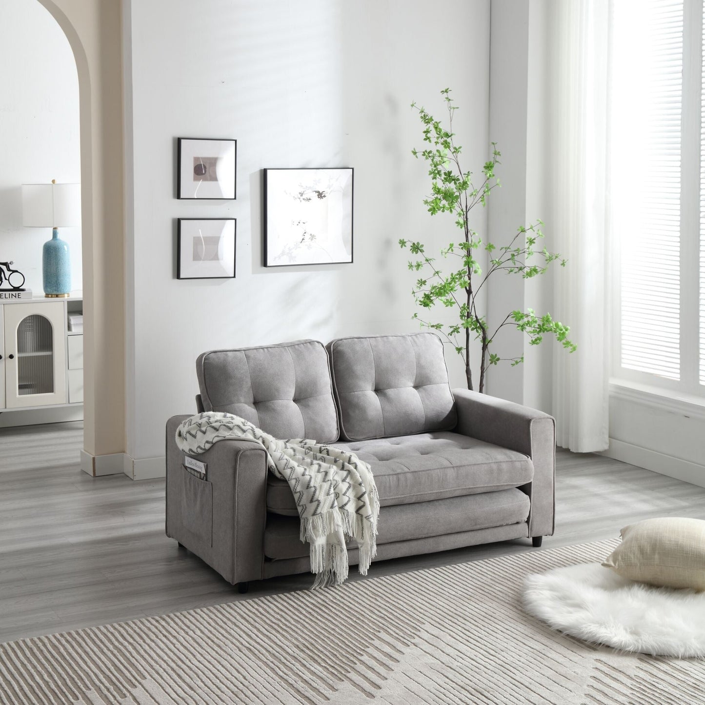 Divano letto futon trasformabile a 3 pieghe