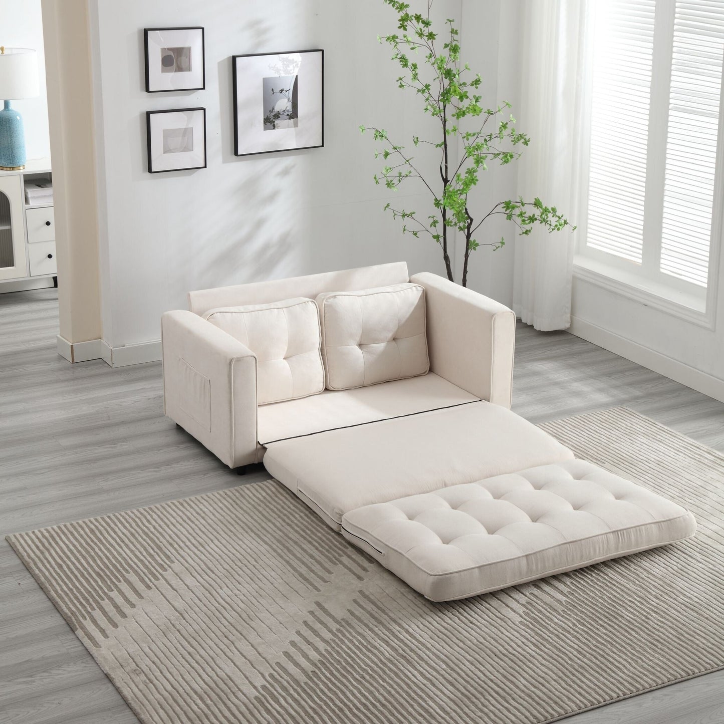 Divano letto futon trasformabile a 3 pieghe