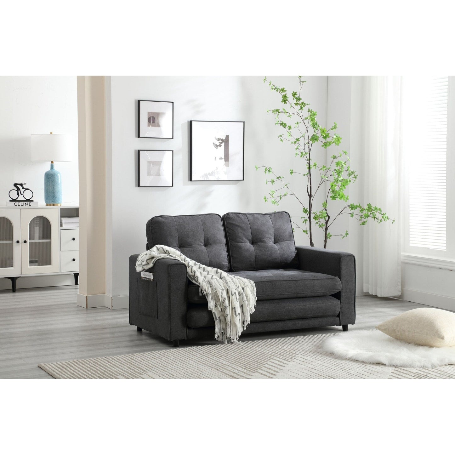 Divano letto futon trasformabile a 3 pieghe