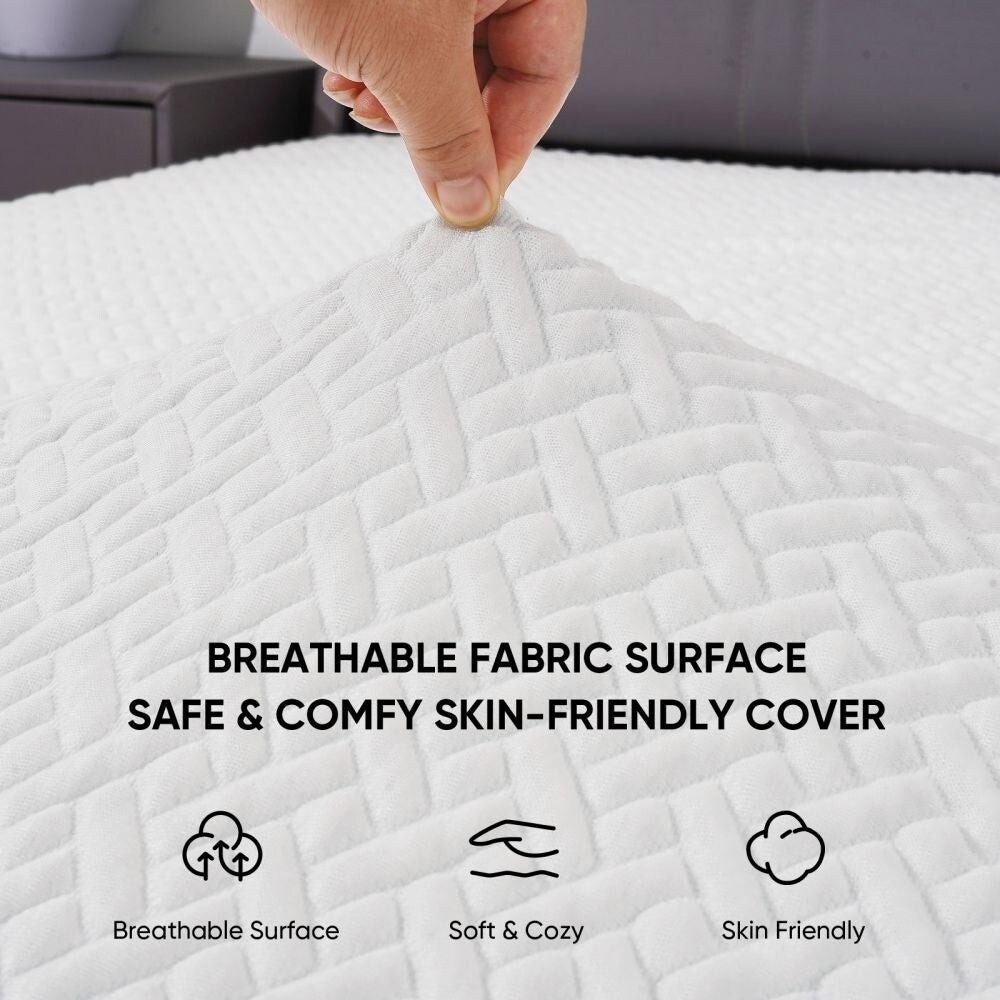 Materasso in memory foam bianco da 3 pollici