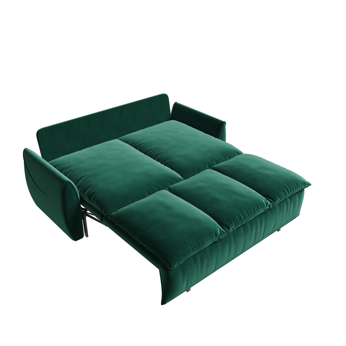Divano letto trasformabile a 3 posti con set 2 in 1 di cuscini e coperte