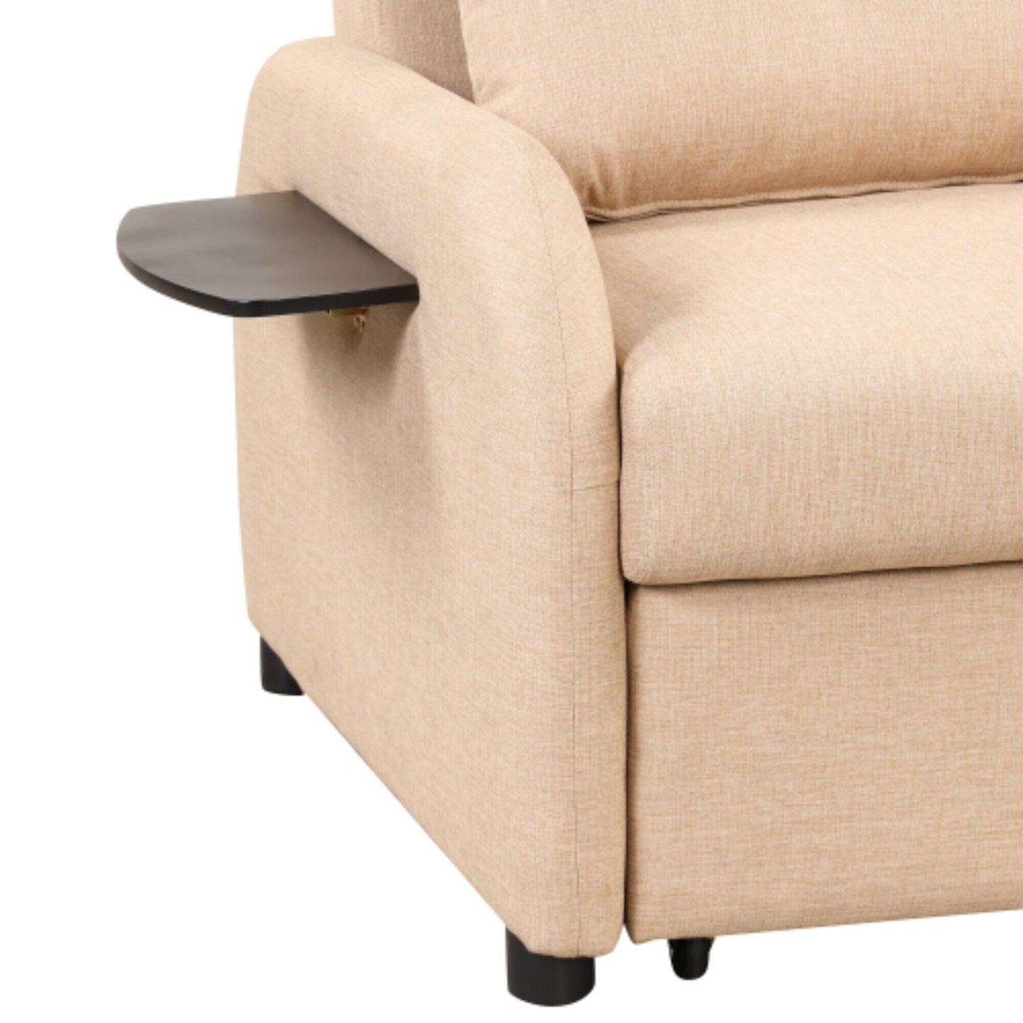 Divano letto estraibile 3 in 1 con tavolino pieghevole e porte USB di Harper&Bright Designs