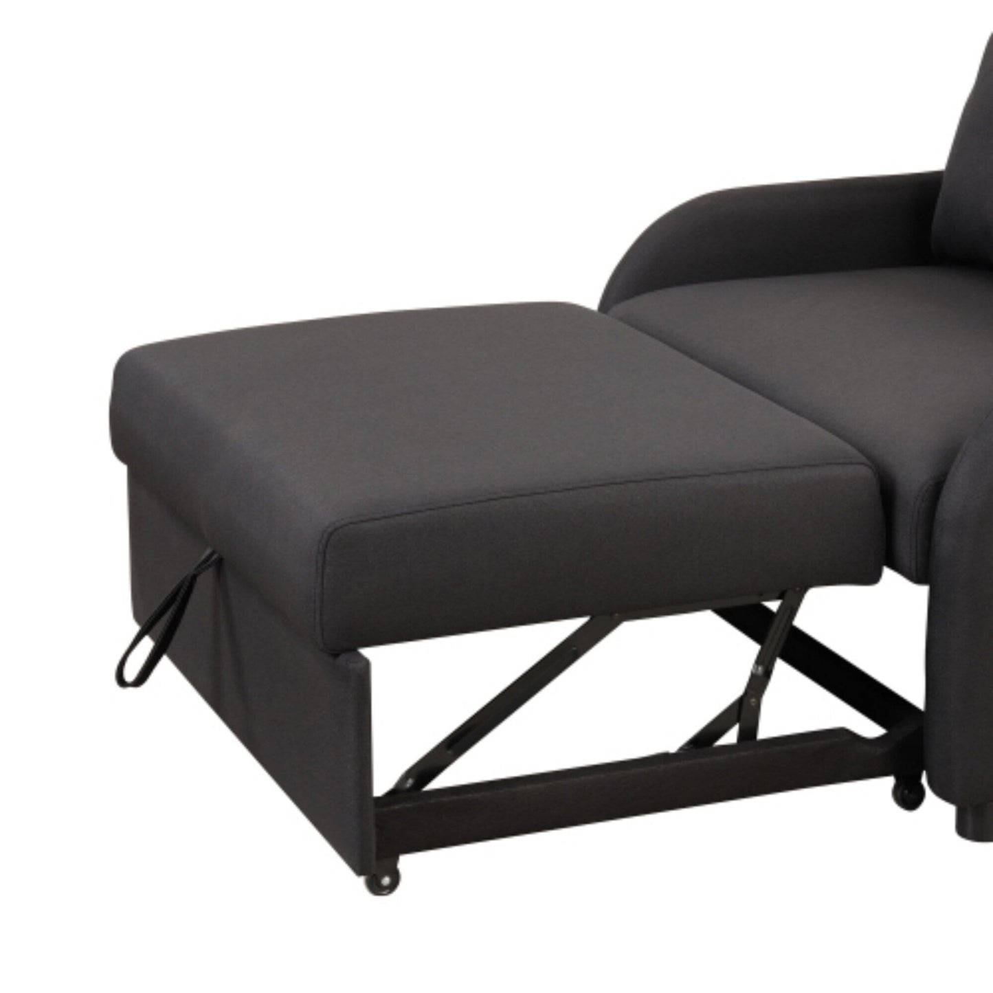 Divano letto estraibile 3 in 1 con tavolino pieghevole e porte USB di Harper&Bright Designs