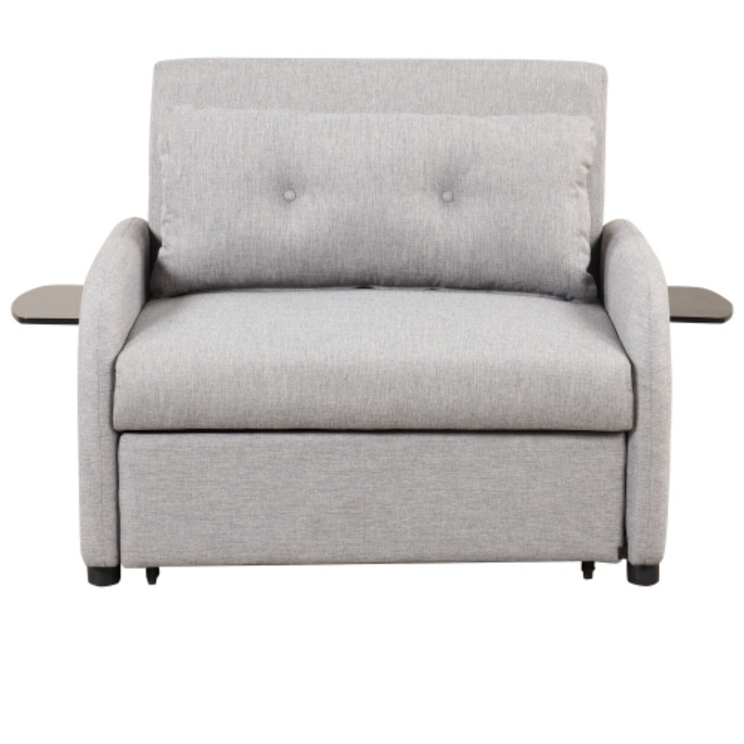 Divano letto estraibile 3 in 1 con tavolino pieghevole e porte USB di Harper&Bright Designs