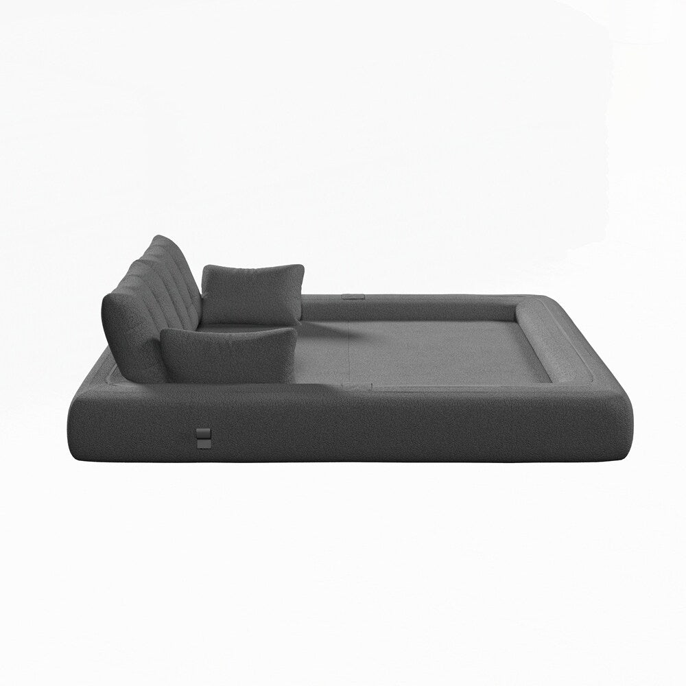 Divano letto imbottito in schiuma con tessuto Teddy 3 in 1