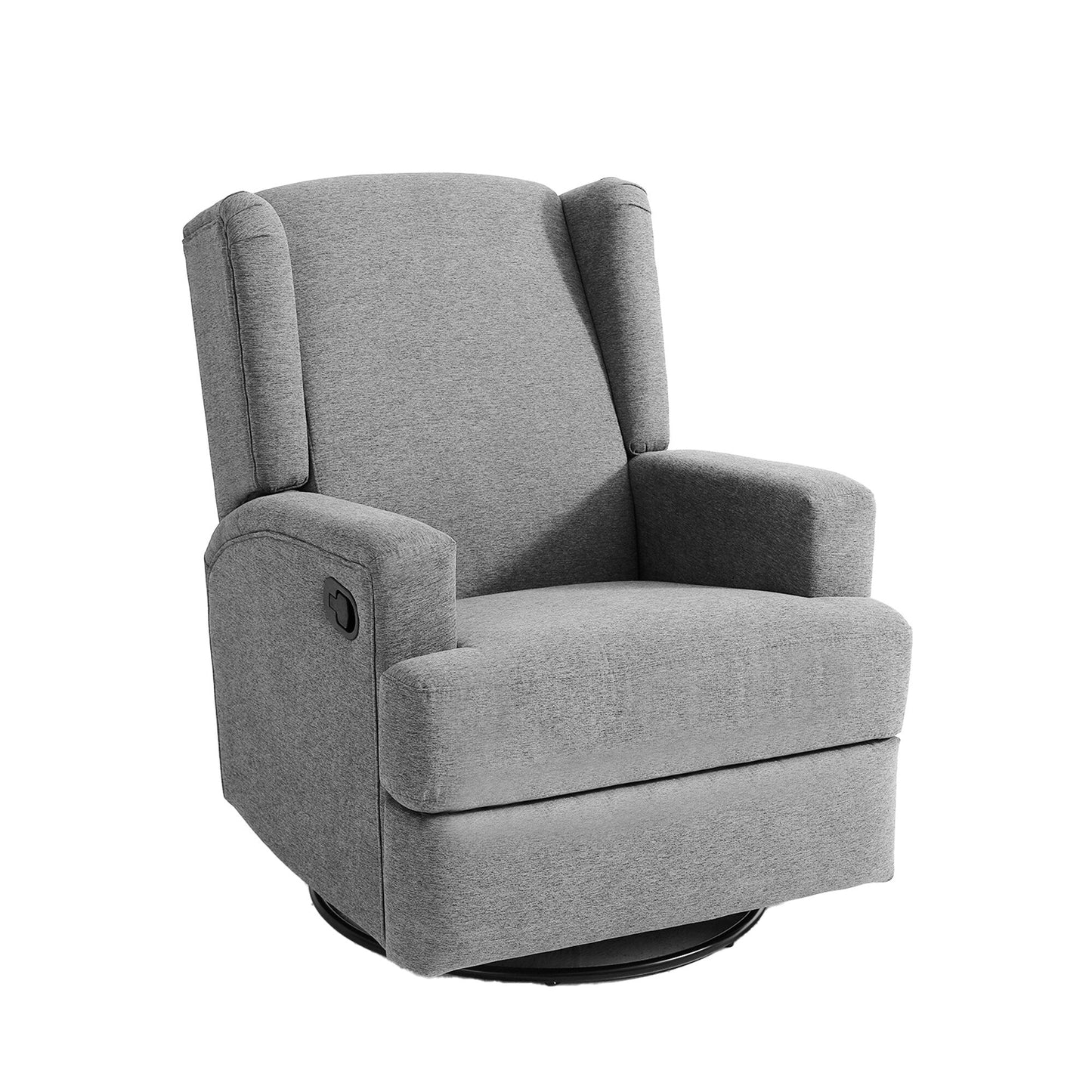 Poltrona reclinabile girevole manuale con schienale ad ala da 31'' W