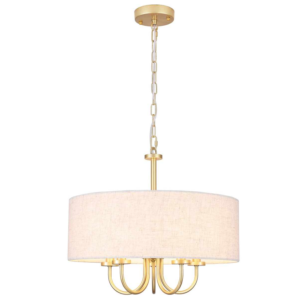 Lampada da soffitto moderna a 5 luci con montaggio a semi-incasso per sala da pranzo, camera da letto, soggiorno - N/D
