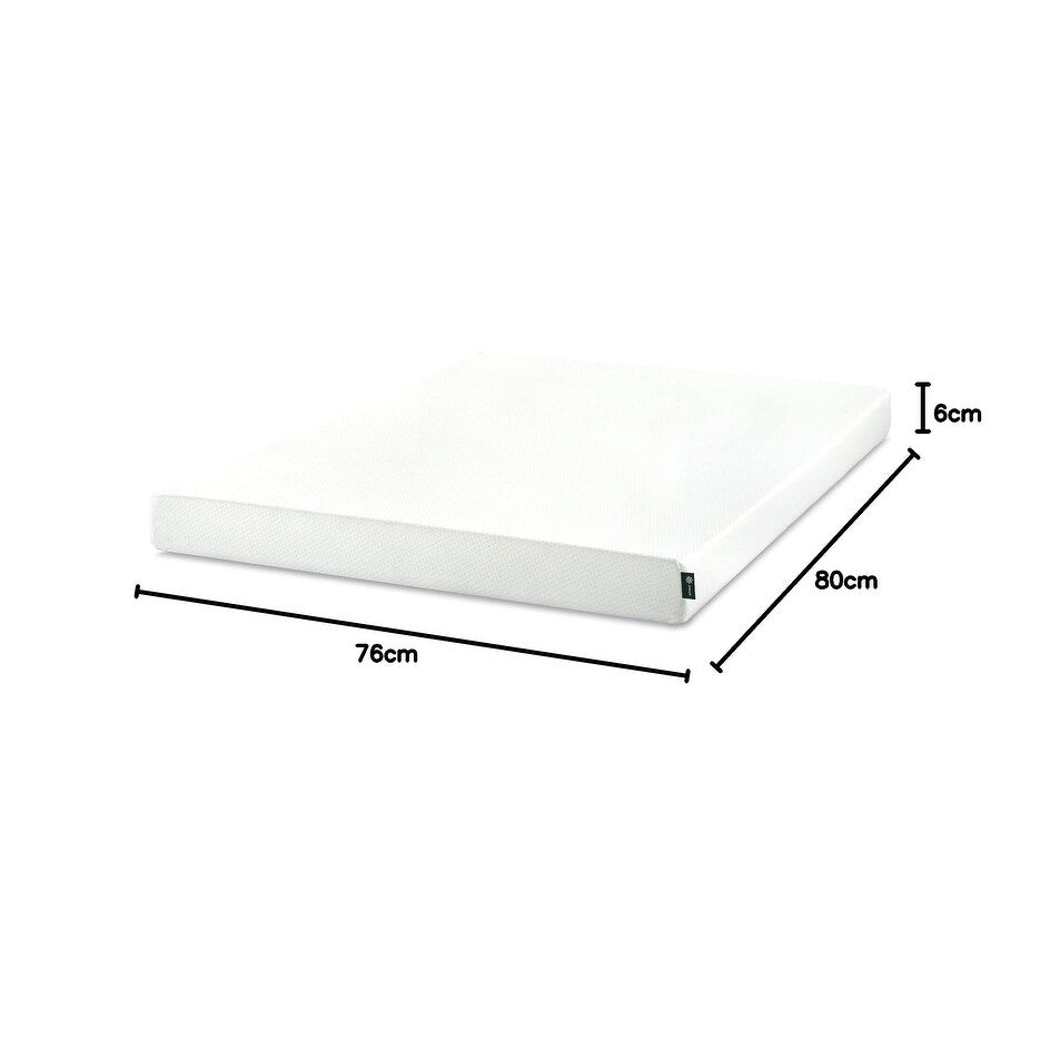Materasso in memory foam al tè verde da 6 pollici, senza fibra di vetro, supporto sagomato personalizzato brevettato, base in schiuma robusta, letto in scatola, king size