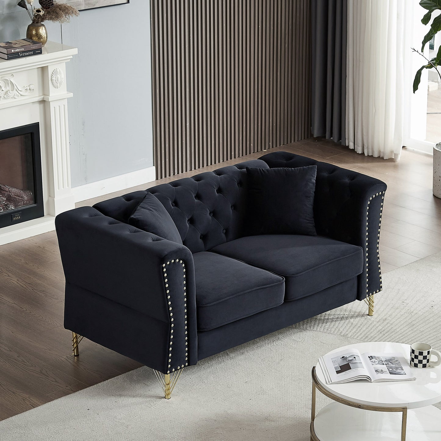 Divano Chesterfield in velluto 60.2
