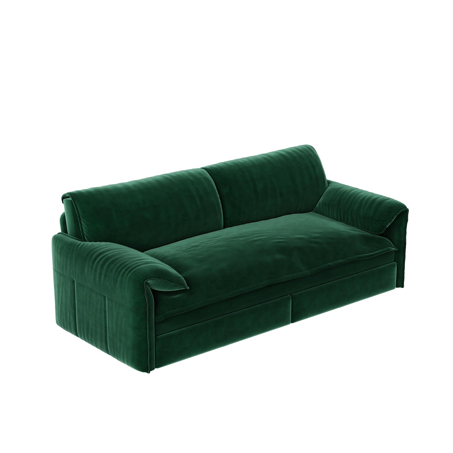 Divano letto estraibile da 66 pollici, divano letto convertibile 3 in 1 con contenitore laterale, divano letto multifunzionale in velluto
