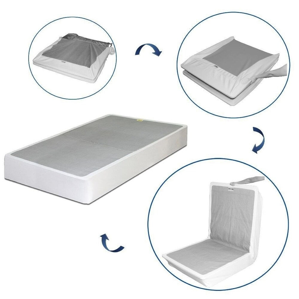 Materasso in memory foam gel da 7 pollici con box spring e set di gambe di Crown Comfort