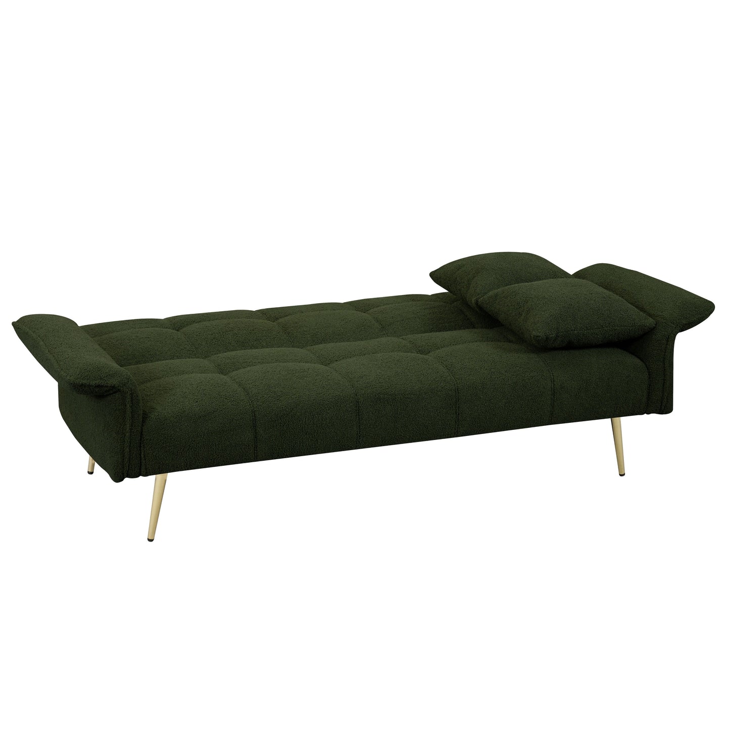 Divano letto matrimoniale trasformabile con braccioli pieghevoli - 31,10 x 70,00 x 31,49
