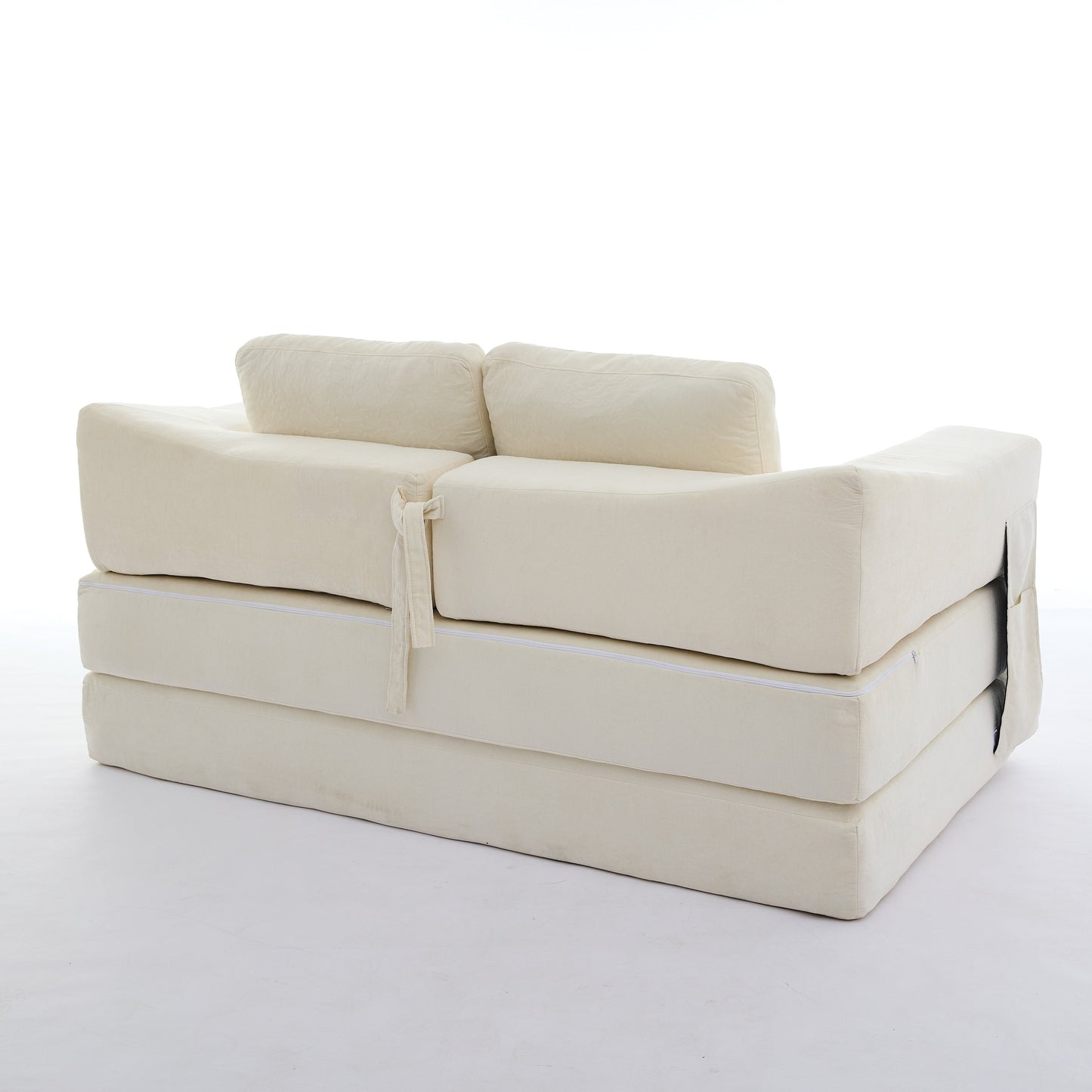 Divano letto trasformabile imbottito 70.87, poltrona trasformabile, comodo divano per soggiorno, camera da letto, tessuto ciniglia