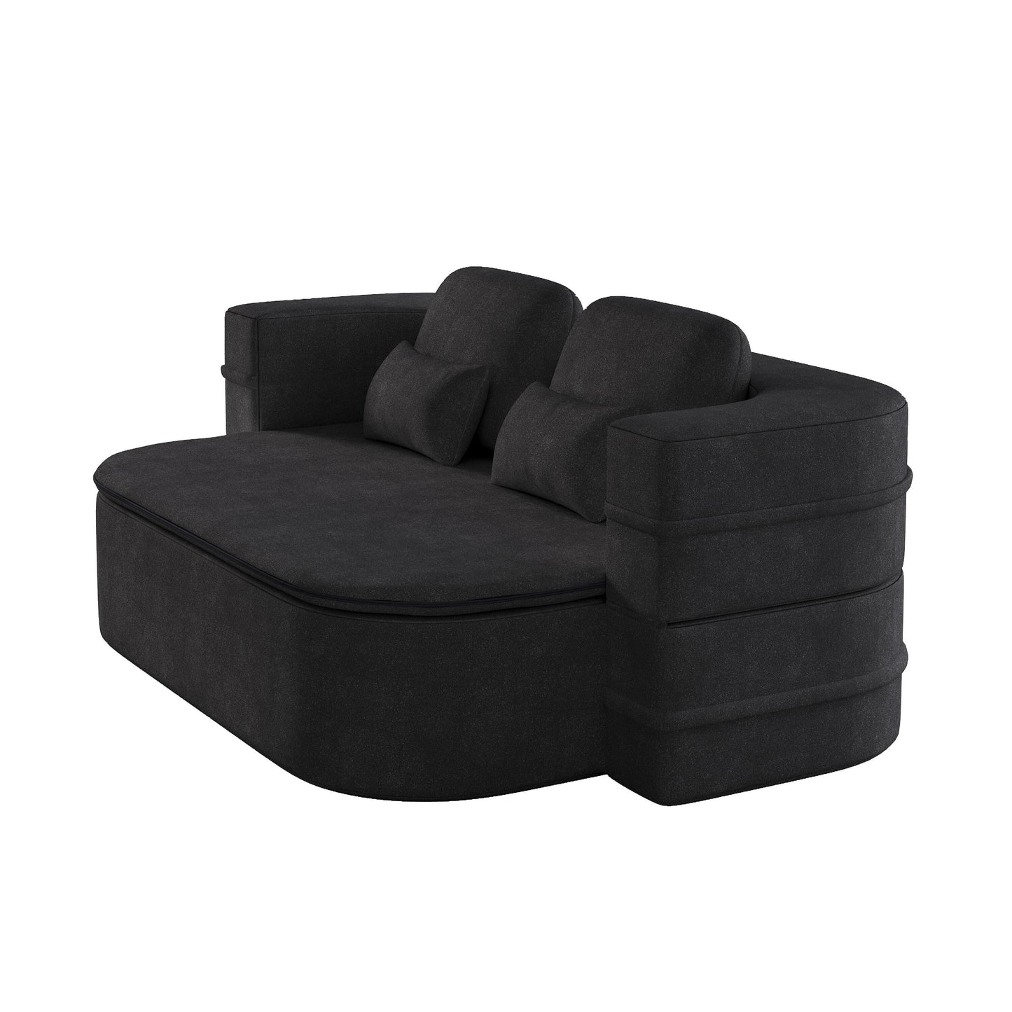 Divano letto pieghevole 2 in 1 da 75'', divano letto trasformabile in ciniglia di schiuma con coperta multifunzionale, divano da salotto