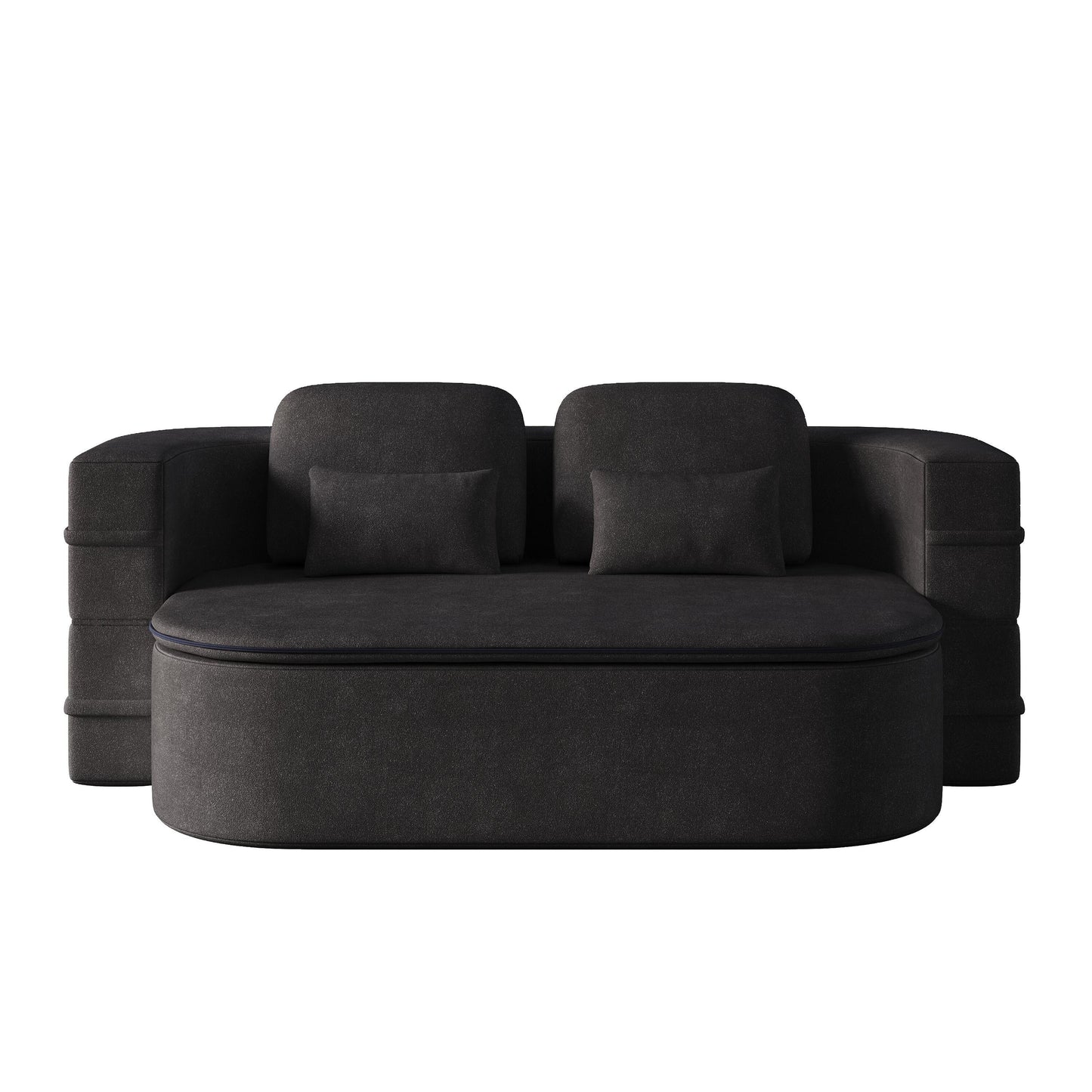 Divano letto pieghevole 2 in 1 da 75'', divano letto trasformabile in ciniglia di schiuma con coperta multifunzionale, divano da salotto