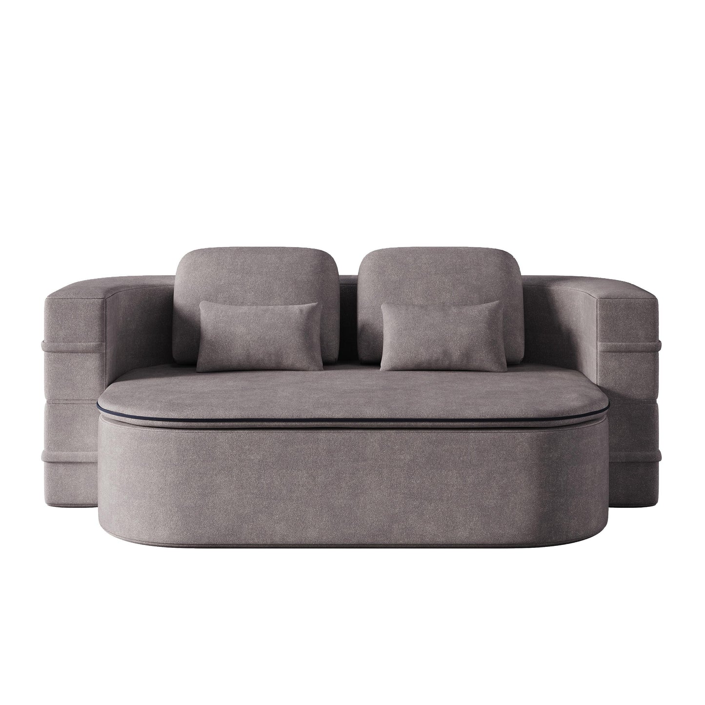 Divano letto pieghevole 2 in 1 da 75'', divano letto trasformabile in ciniglia di schiuma con coperta multifunzionale, divano da salotto