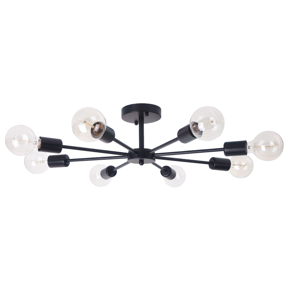 Lampada semi-incassata Sputnik nera/oro da soffitto per soggiorno/cucina/ufficio/camera da letto/ingresso