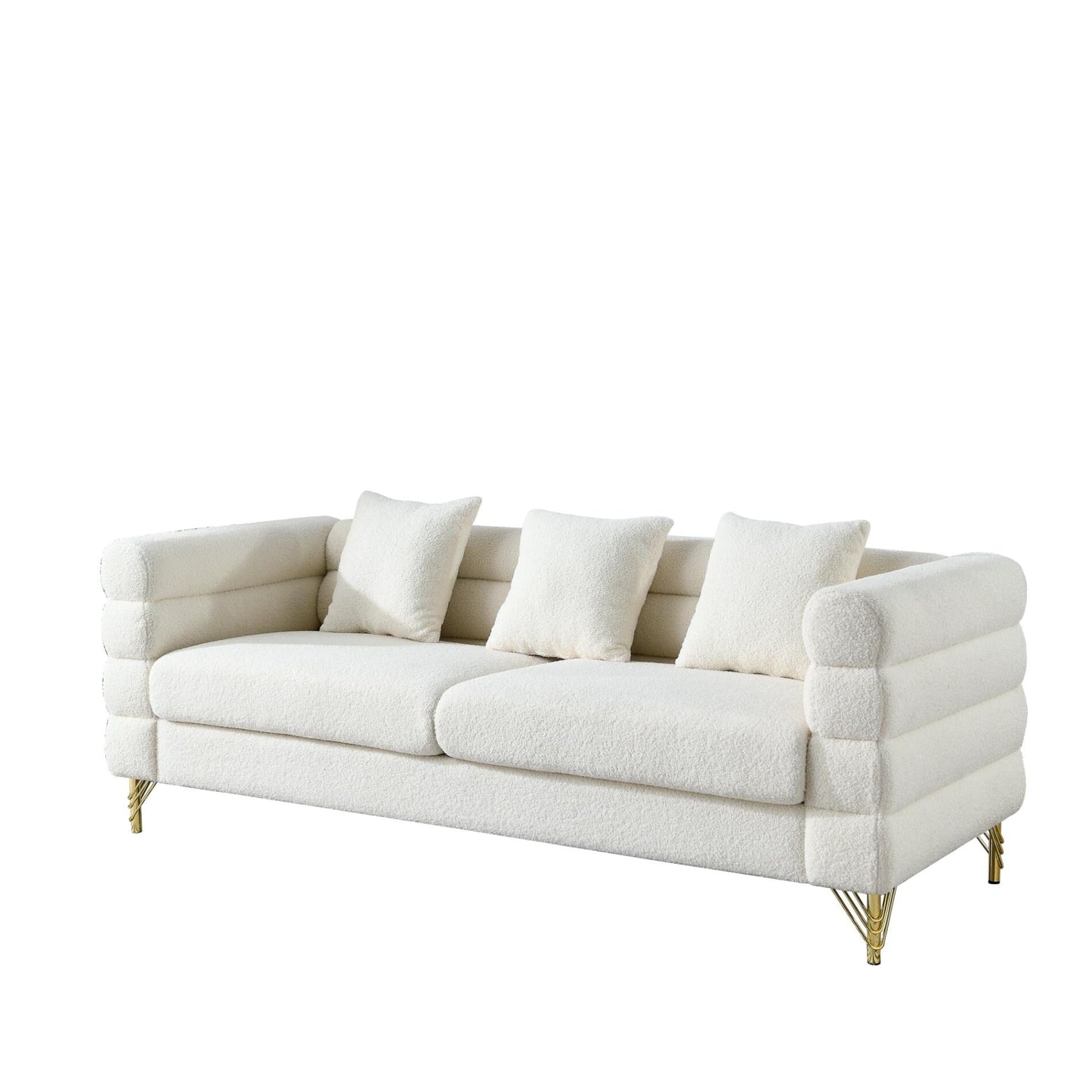 Divano componibile oversize da 81 pollici a 3 posti con 3 cuscini