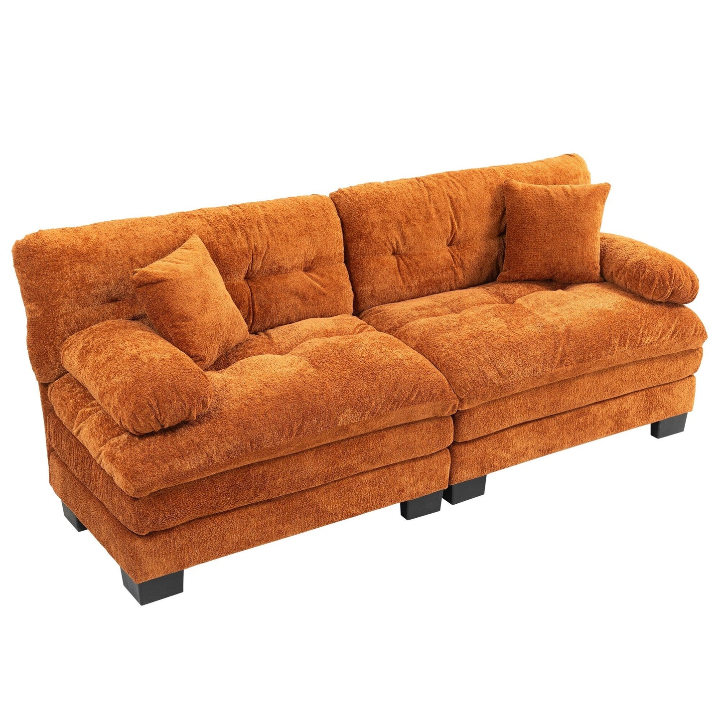 Divano imbottito a 3 posti con imbottitura in memory foam a doppio strato e cuscini comfort in omaggio