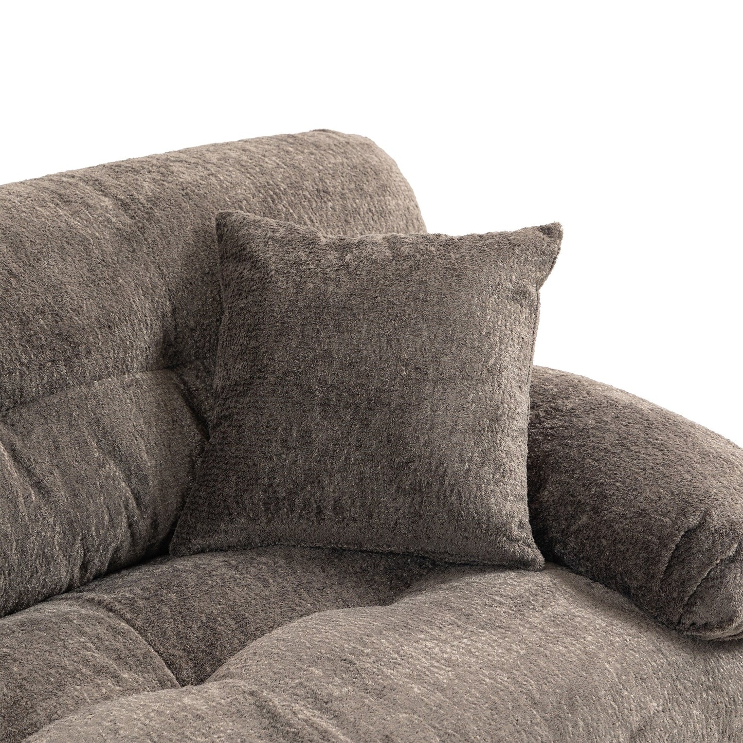 Divano imbottito a 3 posti con imbottitura in memory foam a doppio strato e cuscini comfort in omaggio