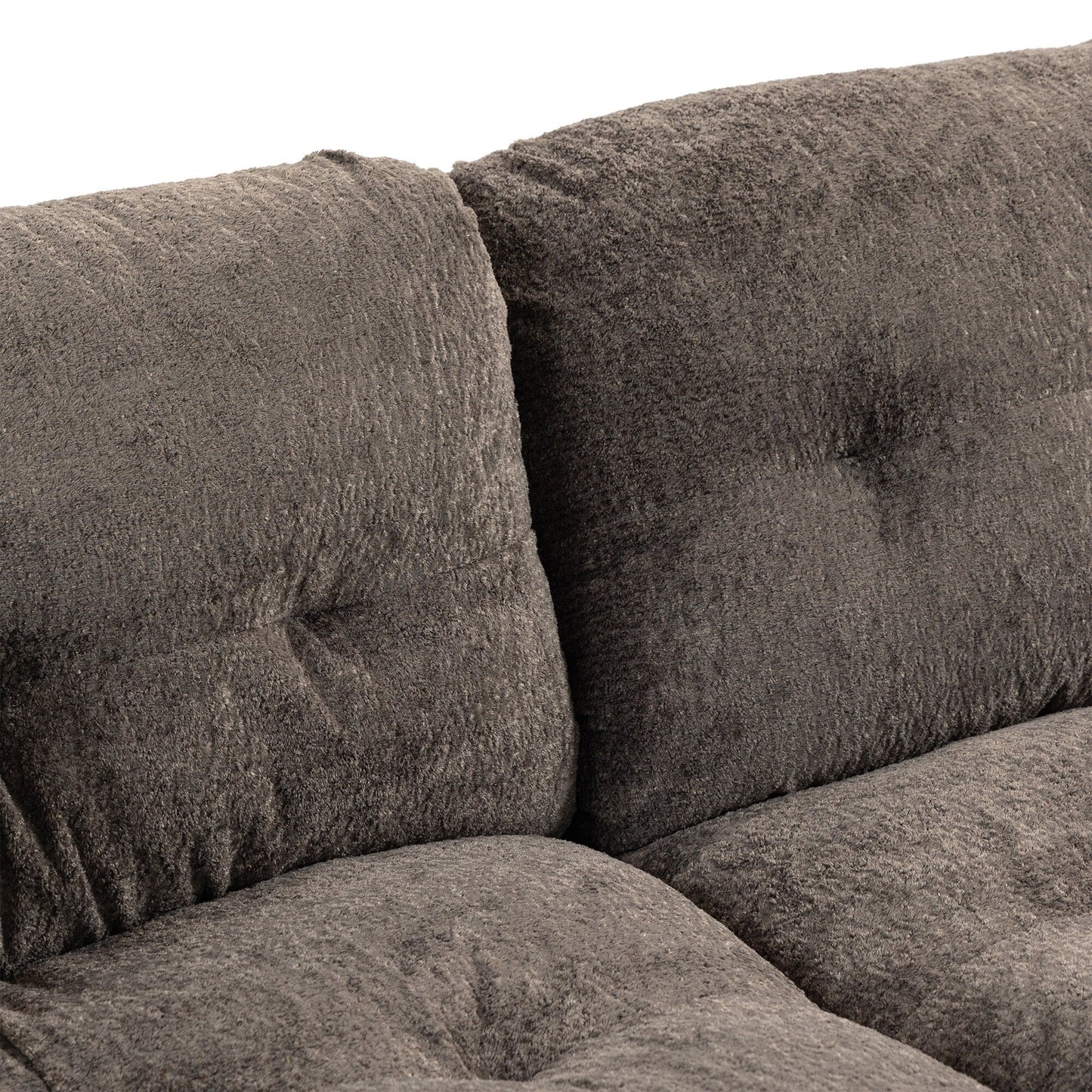 Divano imbottito a 3 posti con imbottitura in memory foam a doppio strato e cuscini comfort in omaggio