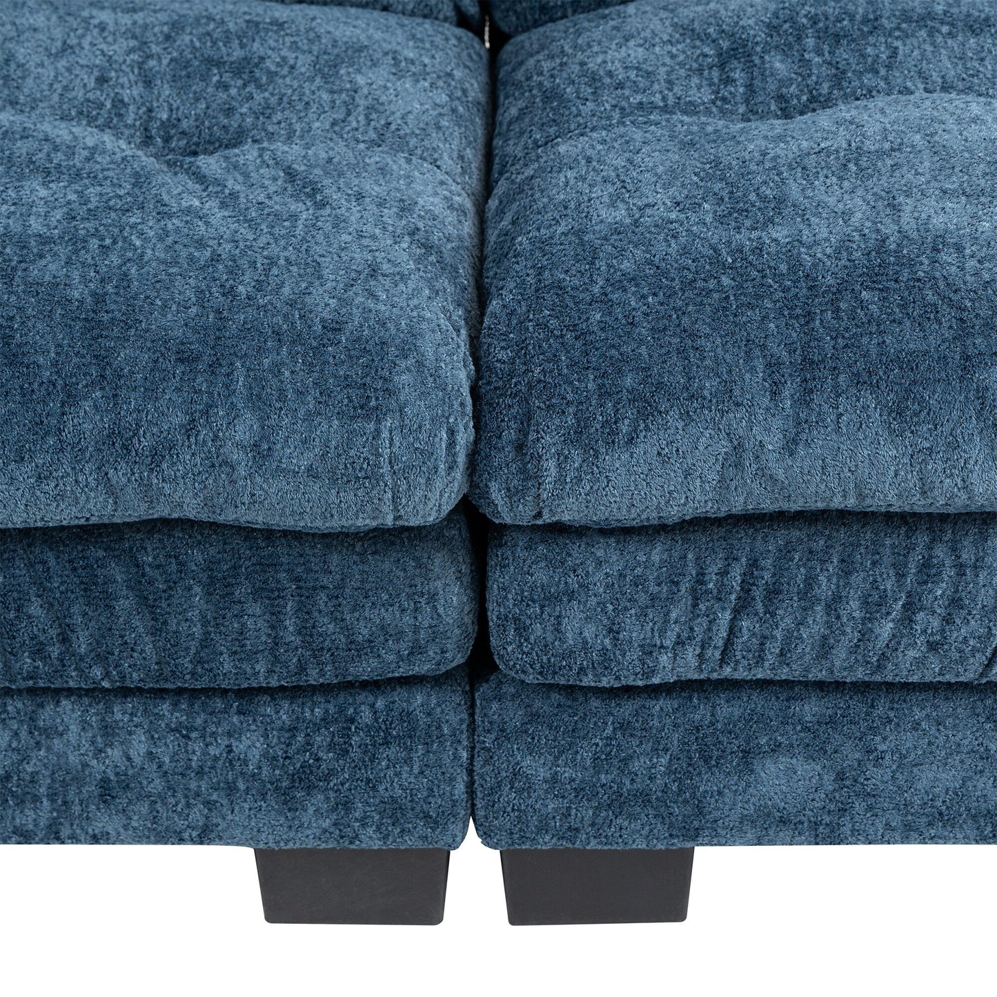 Divano imbottito a 3 posti con imbottitura in memory foam a doppio strato e cuscini comfort in omaggio