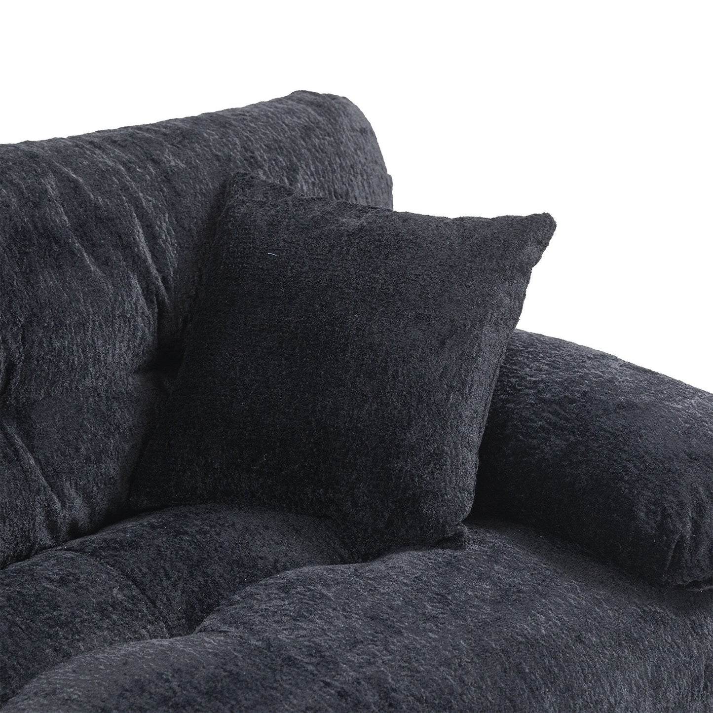 Divano imbottito a 3 posti con imbottitura in memory foam a doppio strato e cuscini comfort in omaggio