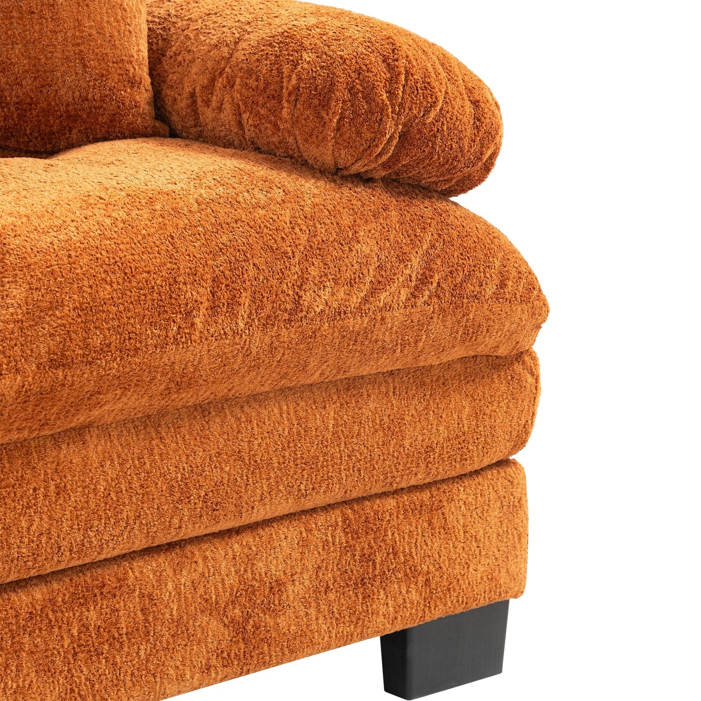 Divano imbottito a 3 posti con imbottitura in memory foam a doppio strato e cuscini comfort in omaggio