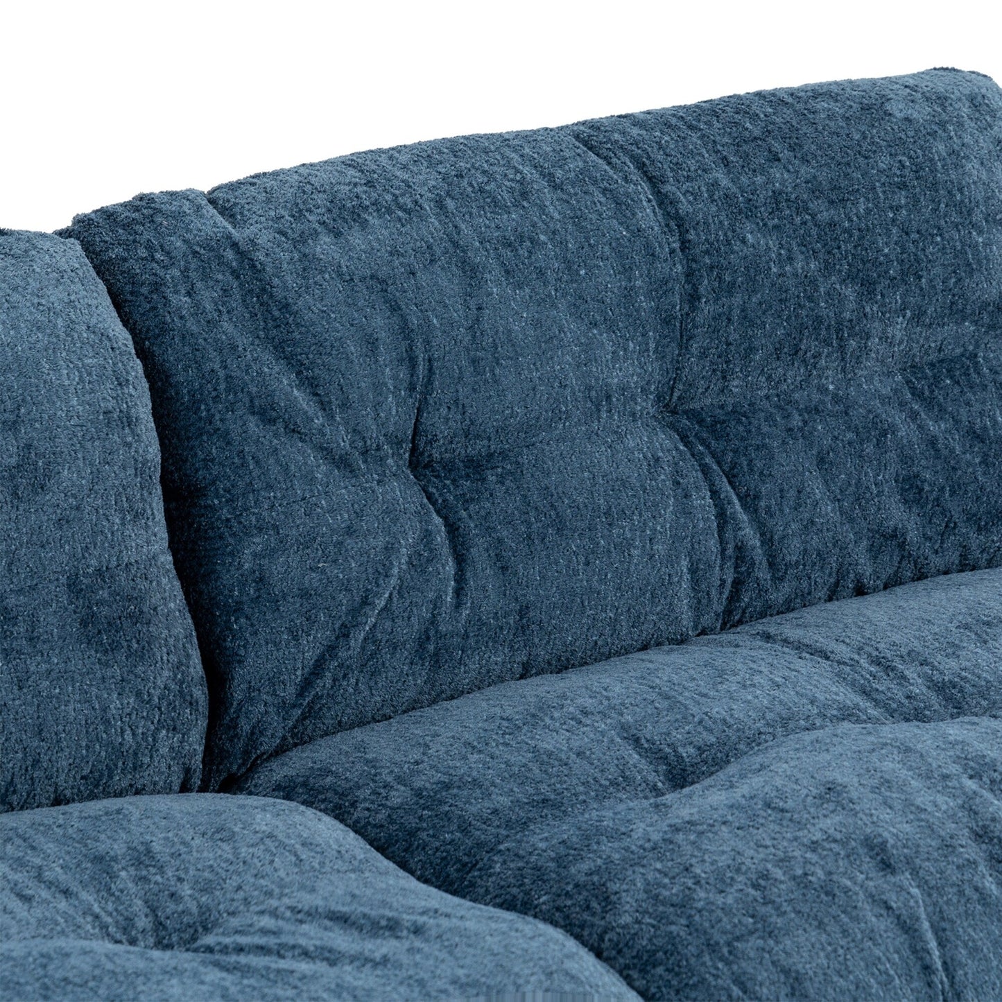 Divano imbottito a 3 posti con imbottitura in memory foam a doppio strato e cuscini comfort in omaggio