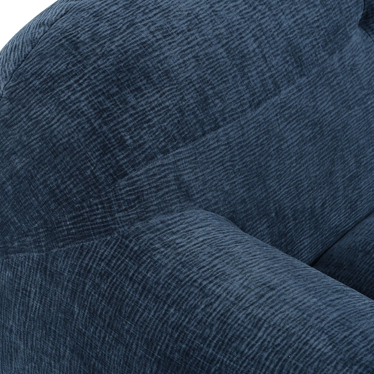 Divano a 3 posti in tessuto ciniglia largo 85,8 cm, design a compressione completa in spugna, con schiuma senza polvere, molle insacchettate per un comfort extra