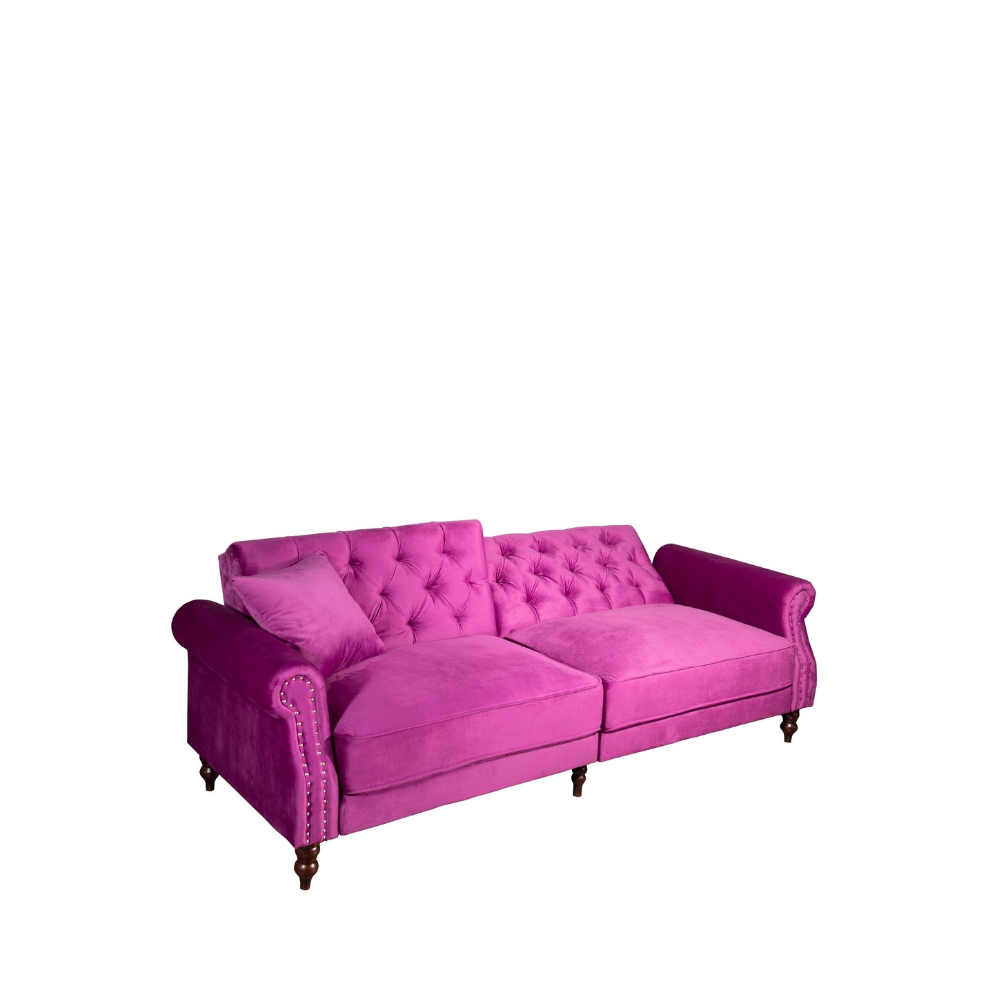 Divano letto futon convertibile in velluto da 87,8''