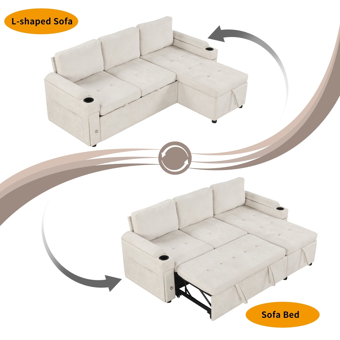 Divano letto convertibile conveniente: mobili salvaspazio per piccoli spazi
