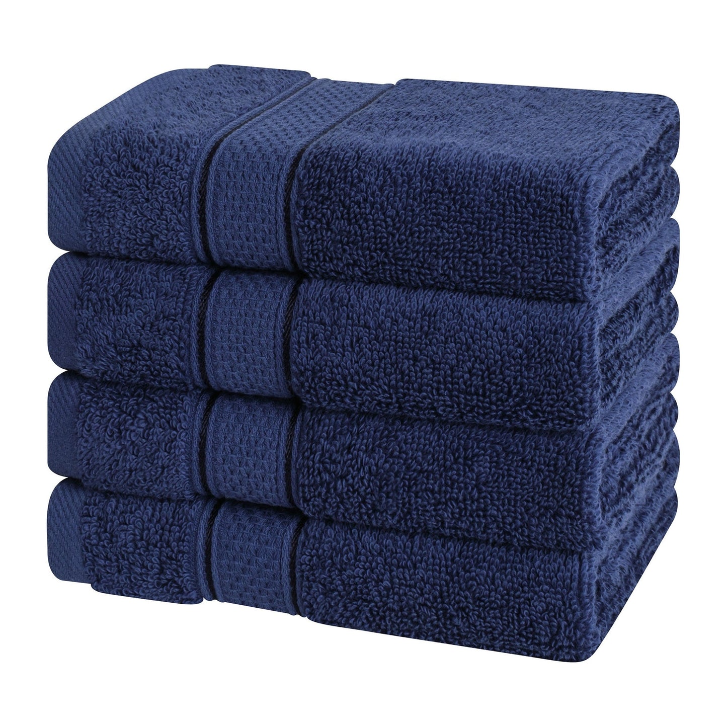 American Soft Linen, set di 4 asciugamani di lusso Salem, 100% cotone pettinato, 13 x 13 asciugamani