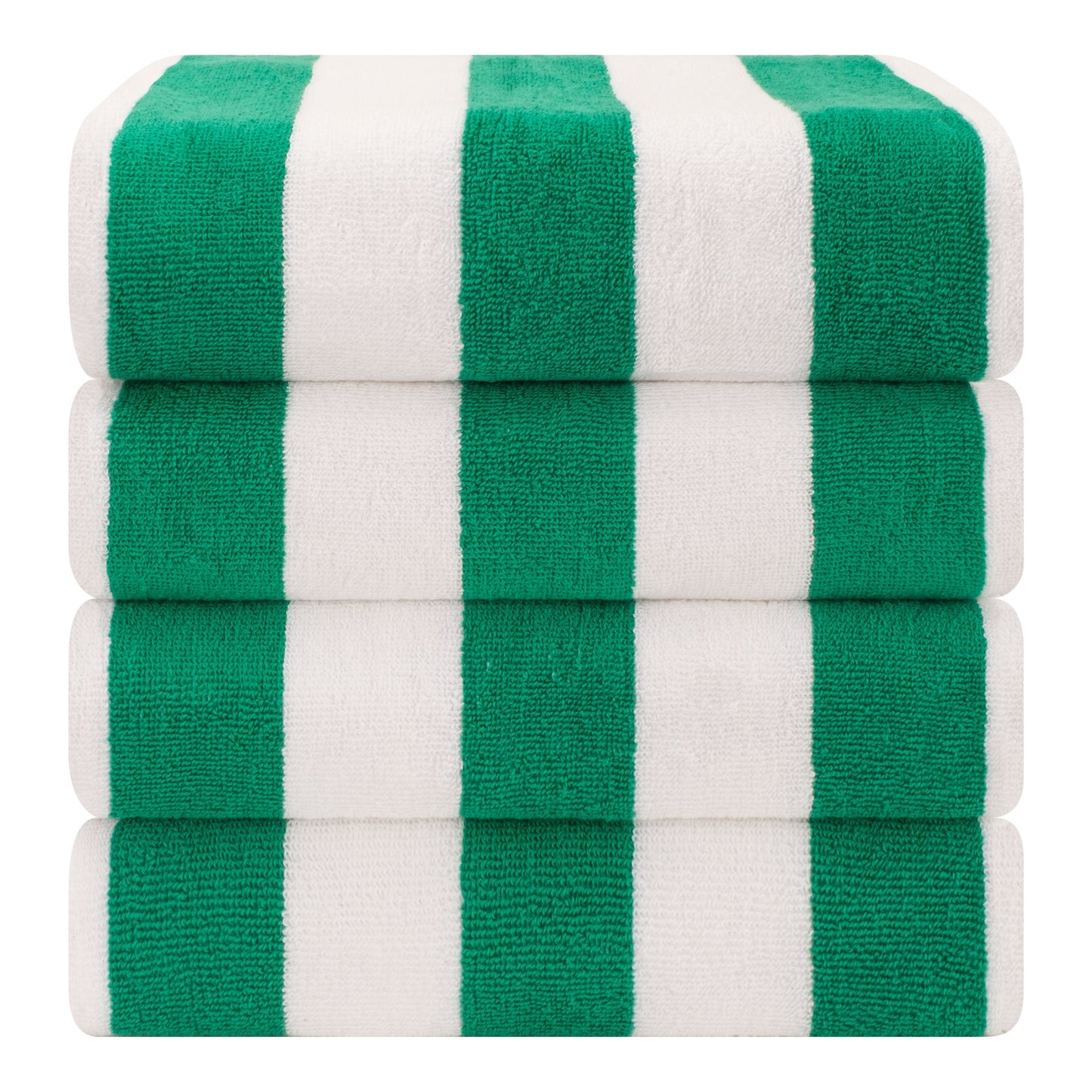 American Soft Linen, teli mare 100% cotone, confezione da 4, teli piscina a righe Cabana 30 x 60 cm