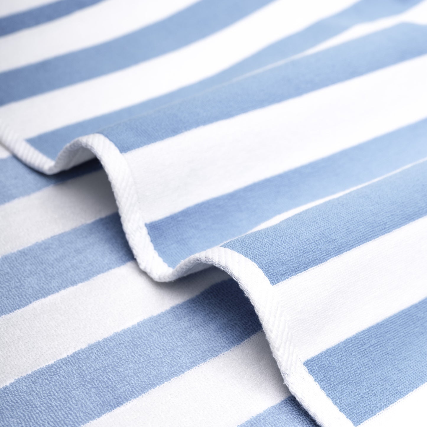 American Soft Linen, teli mare 100% cotone, confezione da 4, teli piscina a righe Cabana 30 x 60 cm
