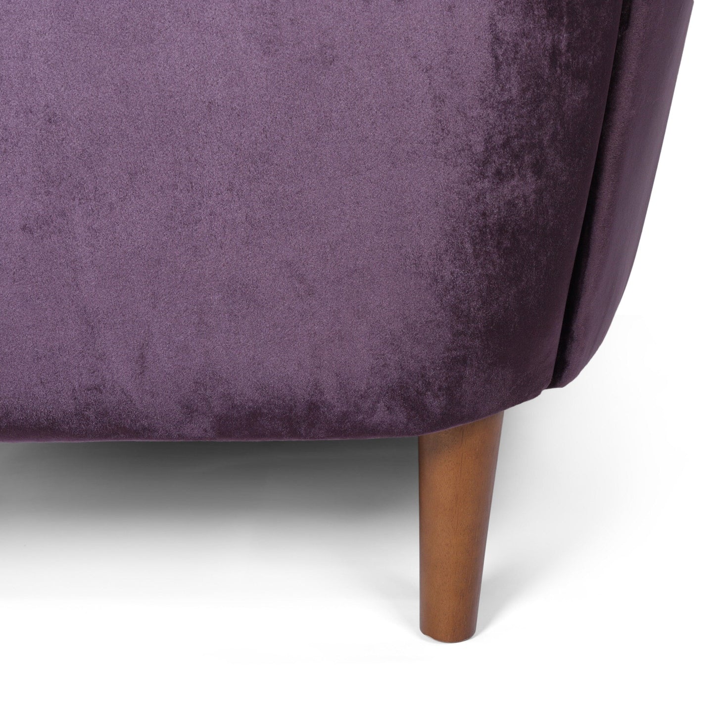 Divano a 3 posti in velluto contemporaneo Ansonia di Christopher Knight Home